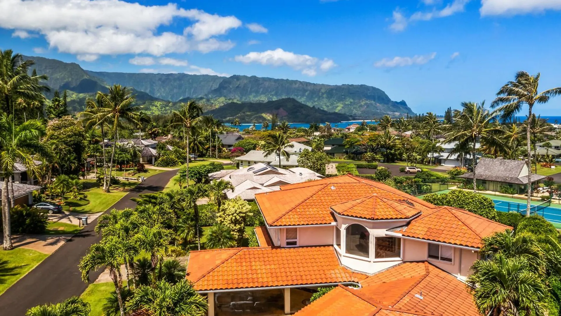 Dom wakacyjny Sunset Palms Pool, Tennis, Ac Minutes To Beach Princeville