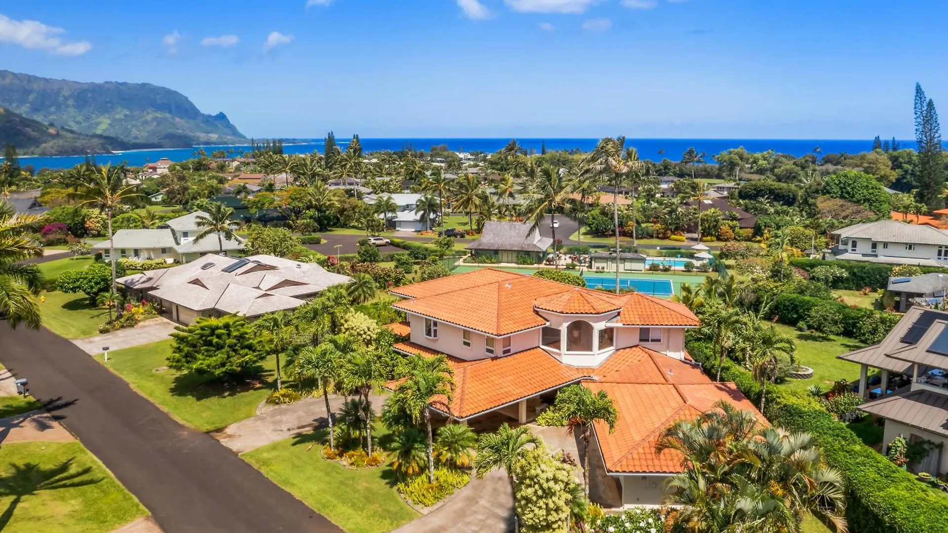 Dom wakacyjny Sunset Palms Pool, Tennis, Ac Minutes To Beach Princeville